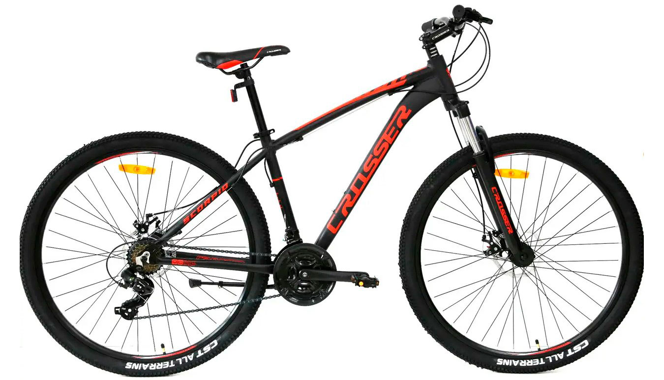 Фотографія Велосипед Сrosser Scorpio 26" розмір М 2021 Чорно-червоний